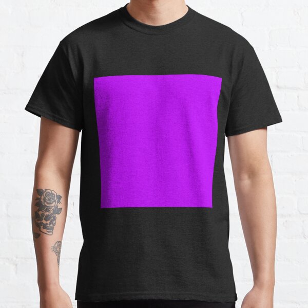 Electric purple color || Plain purple color shade by ADDUP. Classic T-Shirt