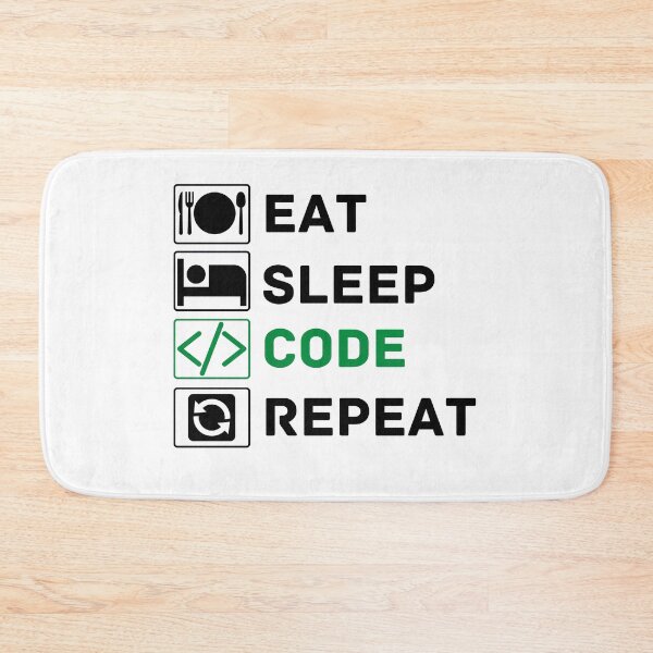 Item preview, eat sleep code repeat designed and sold by ronaldsonou.