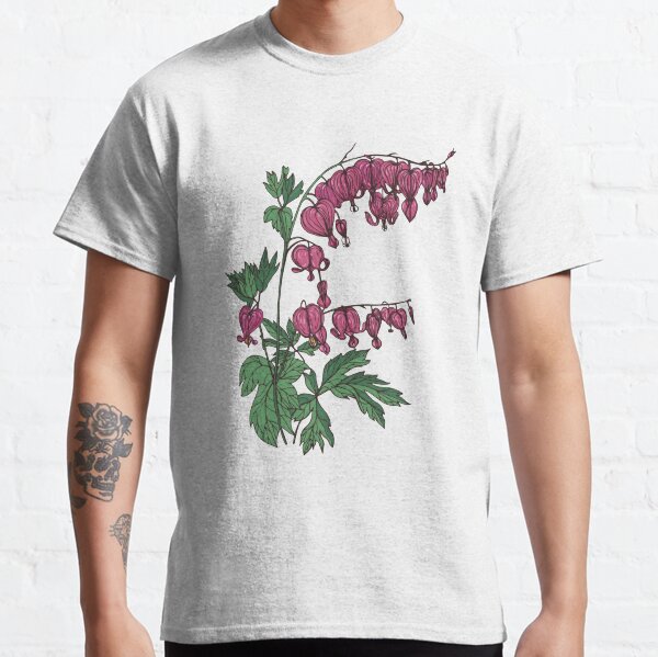 Bleeding heart with leaves Classic T-Shirt