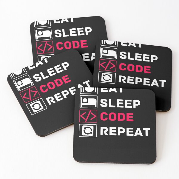 Item preview, eat sleep code repeat designed and sold by ronaldsonou.