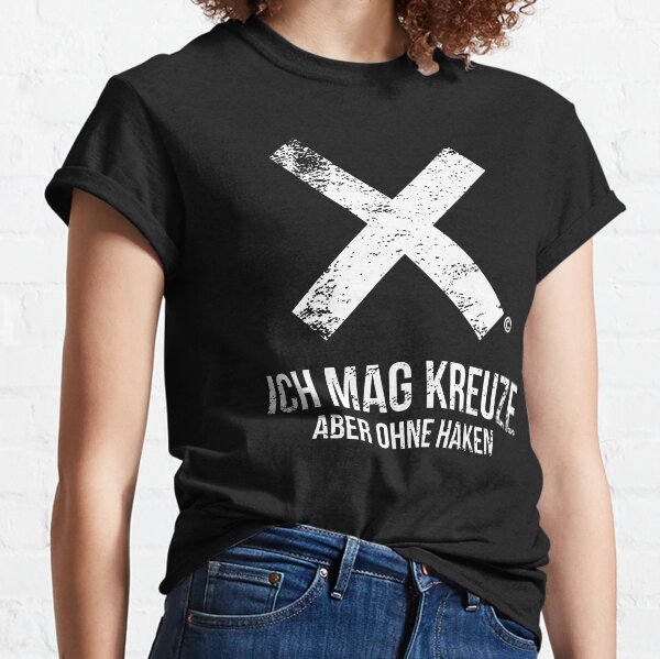 Vista previa del artículo con la obra «CONTRA NAZIS ME GUSTAN LOS CRUCES PERO SIN GANCHOS POR SUBGIRL», diseñado y vendido por SUBGIRL.