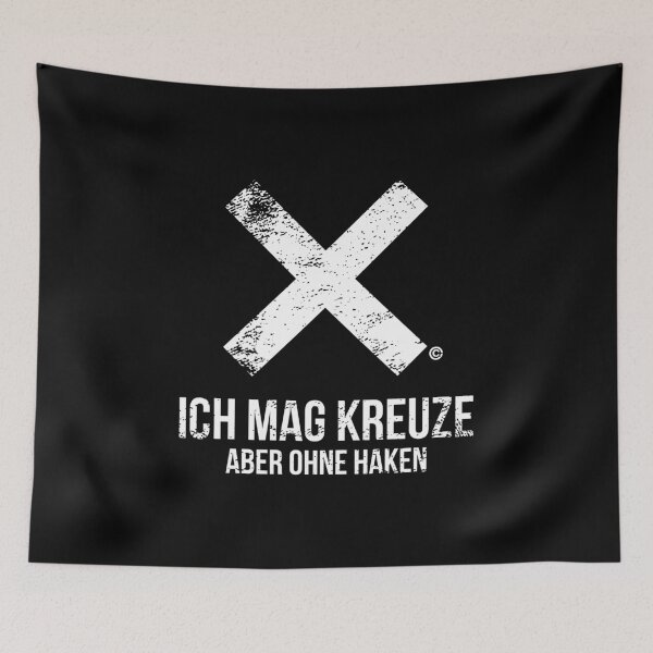 Item preview, AGAINST NAZIS, I LIKE CROSSES BUT WITHOUT HOOKS BY SUBGIRL designed and sold by SUBGIRL.