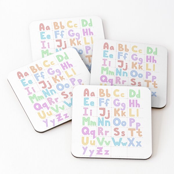 Item preview, Multycolored funny English alphabet with letters icons designed and sold by Olga Okasheva.