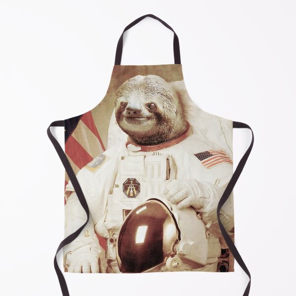 Astronaut Sloth Apron