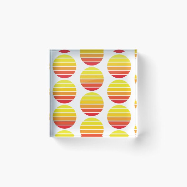 Item preview, Shades of Orange Stripe Circle Design designed and sold by GayanthiPerera.