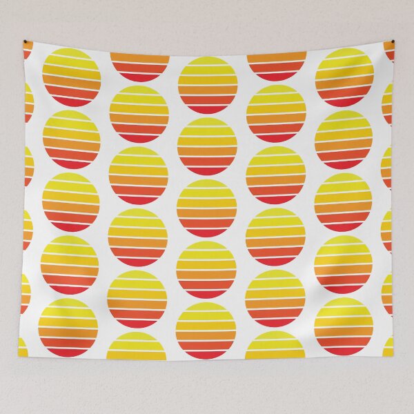 Item preview, Shades of Orange Stripe Circle Design designed and sold by GayanthiPerera.