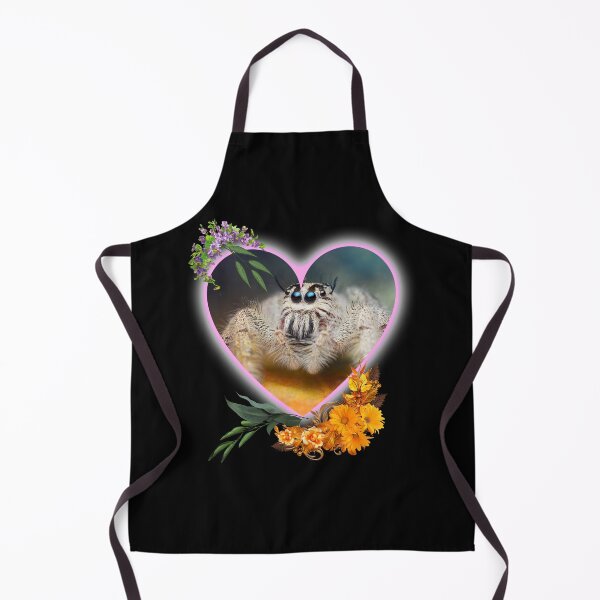 Item preview, Cute Jumping Spider In Flower Heart Frame Design designed and sold by EarthArtDesigns.