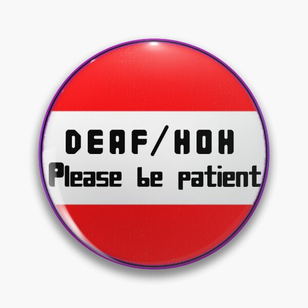 Aperçu de l'œuvre Broche SOURDE/HOH ! créée et vendue par dannie-it.