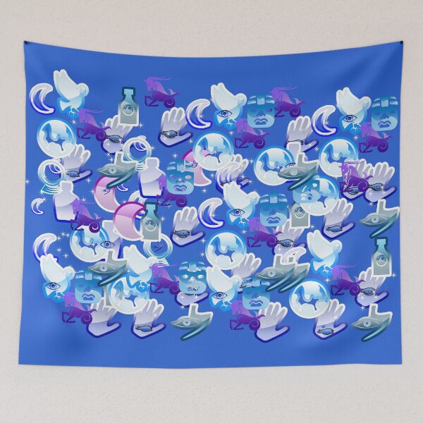 Item preview, Sky blue and with beautiful shapes designed and sold by aminz4.