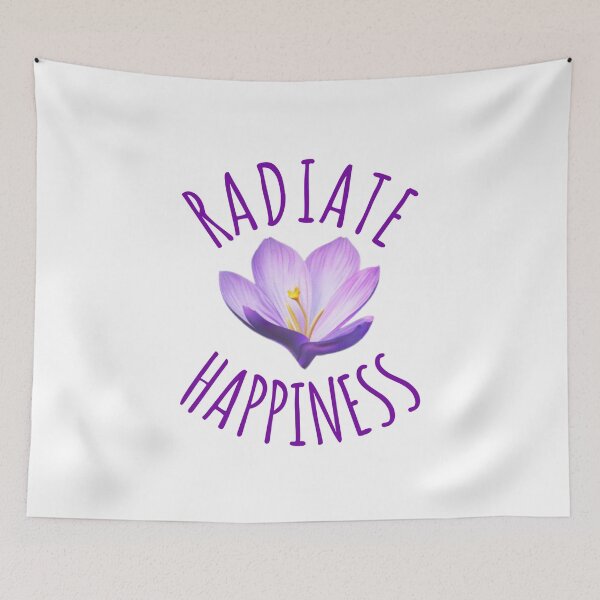 Item preview, Purple Crocus Flower Radiate Happiness  designed and sold by The Junto Shop.