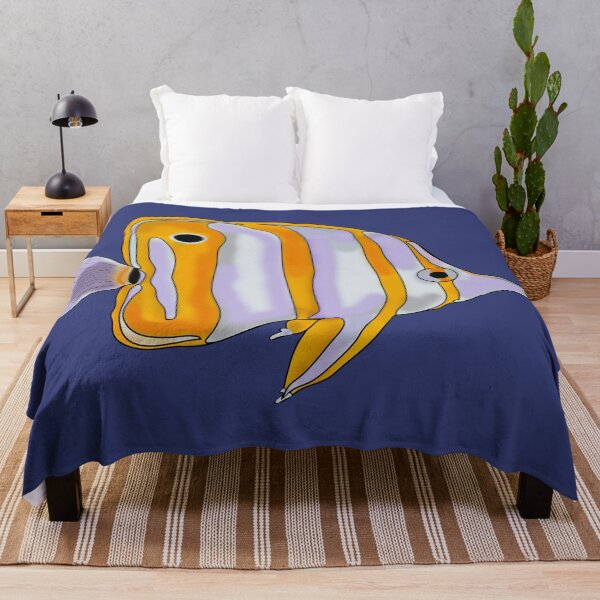 Item preview, Cartoon Copperband Butterflyfish designed and sold by Color-Sparkle.