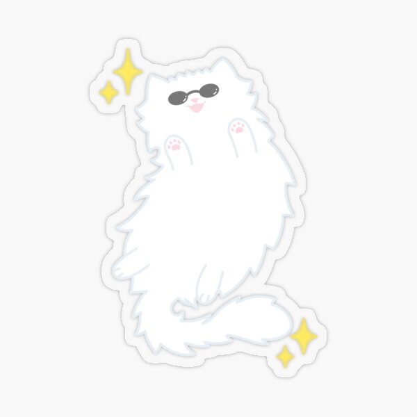 Item preview, Gojo Cat Stickers, Mugs, and more designed and sold by iCryEveryTiem.