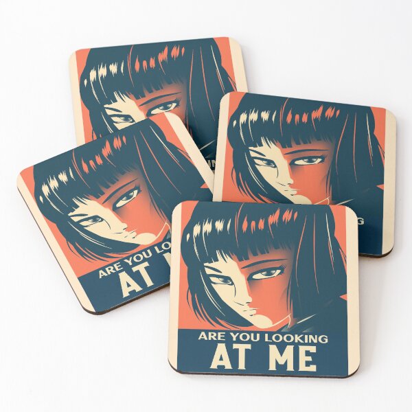 Item preview, Are You Looking At Me? Asian Girl with a Seething Glare - Fun Anime designed and sold by CrazyBichAsian.