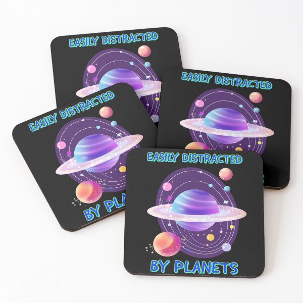 Item preview, Easily Distracted by planets Funny - Solar System  designed and sold by Cool Store.