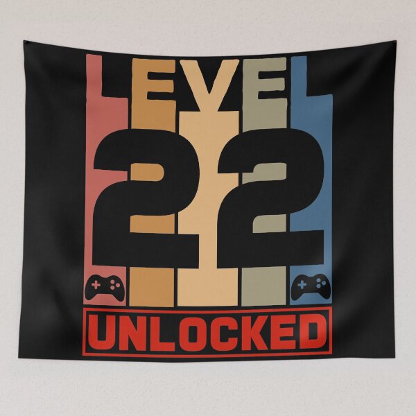 Item preview, Level 22 Unlocked - Born in 1999 Gaming - 22nd Birthday Anniversary Video Game Father's Day Christmas Present. designed and sold by ALITOPRINCE.