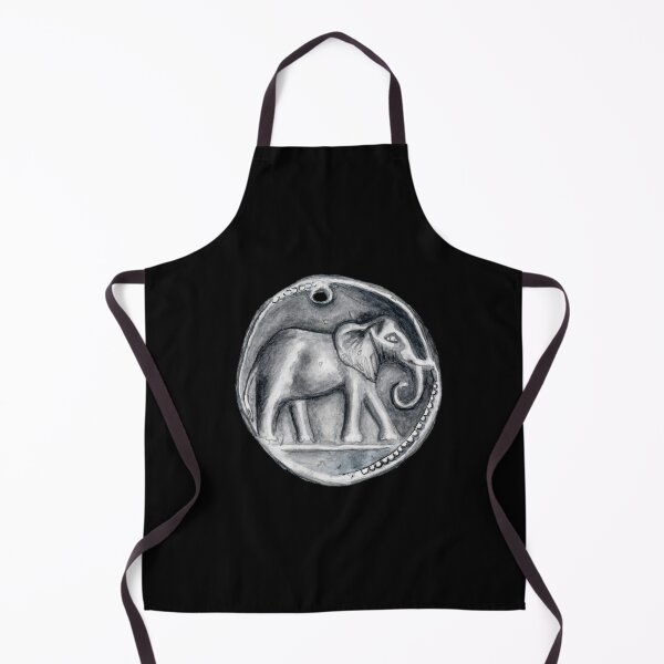 Item preview, Hannibal Carthage Elephant Coin Original Watercolor designed and sold by WillowNox7.