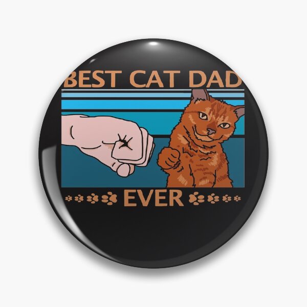Item preview, Best Cat Dad Ever Fist Bump Shirt designed and sold by UnoLindqvist.