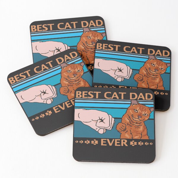 Item preview, Best Cat Dad Ever Fist Bump Shirt designed and sold by UnoLindqvist.
