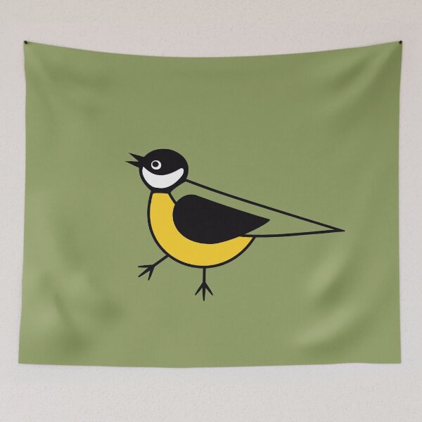 Item preview, A cheeky looking great tit designed and sold by ninurka.