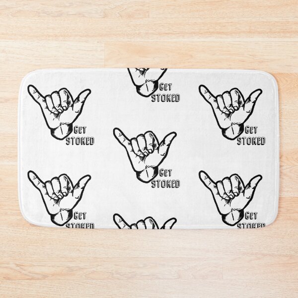 Item preview, Get Stoked Shaka Surf Skate Board  designed and sold by BoardRoomDisco.