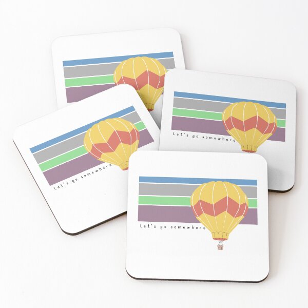 Item preview, Hot Air Balloon "Let's go somewhere" designed and sold by Arte Bamboo.