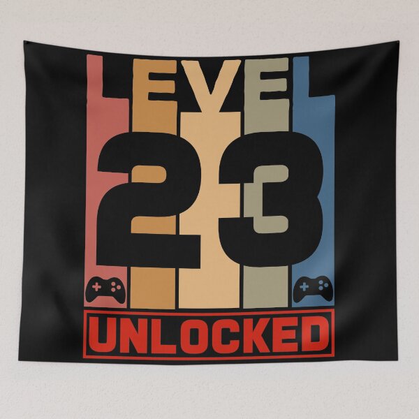 Item preview, Level 23 Unlocked - Born in 1998 Gaming - 23rd Birthday Anniversary Video Game Father's Day Christmas Present. designed and sold by ALITOPRINCE.