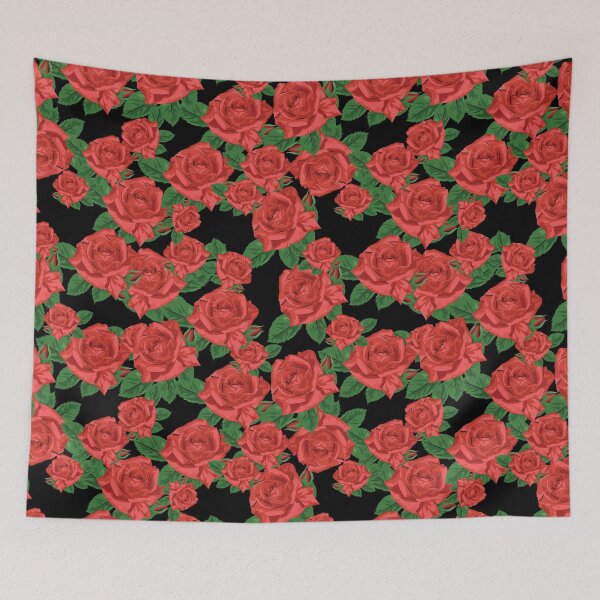 Item preview, Red Roses on black designed and sold by JoyColorLove.