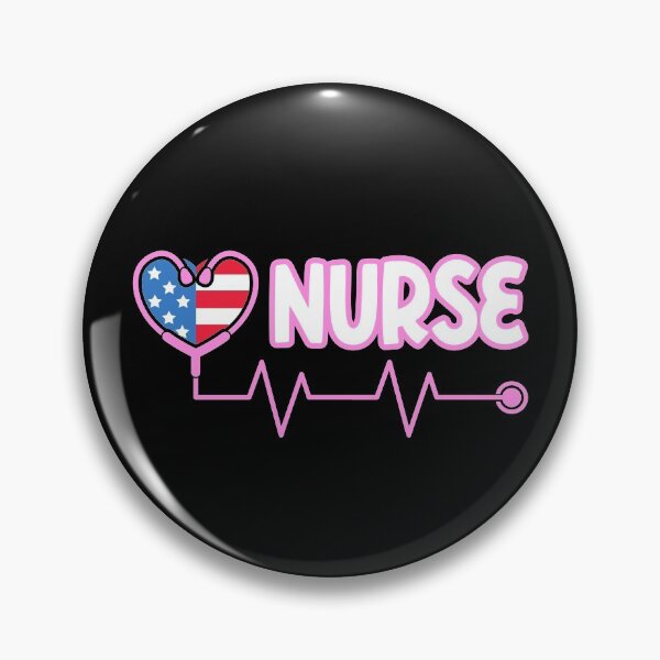Item preview, nurse heartbeat usa flag designed and sold by Moremonclub.