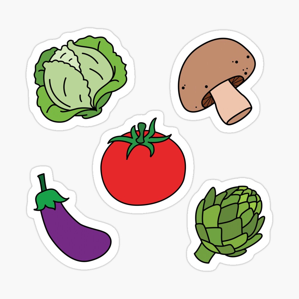 Vegetables cartoon pattern drawing