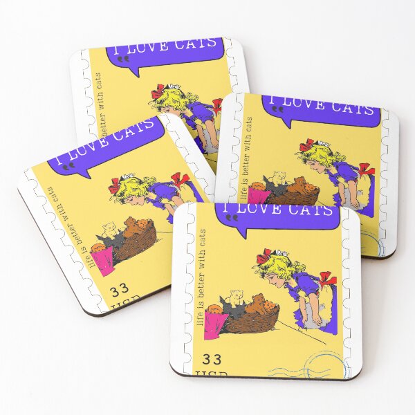 Item preview, I love cats stamp designed and sold by MIRORA.