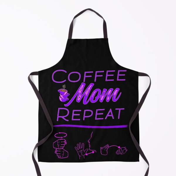 Item preview, Coffee Mom Repeat - ASL Sign Language Design designed and sold by Hunter-Designs.