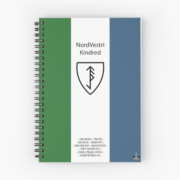 Item preview, NordVestri Spiral Notebook designed and sold by virding.