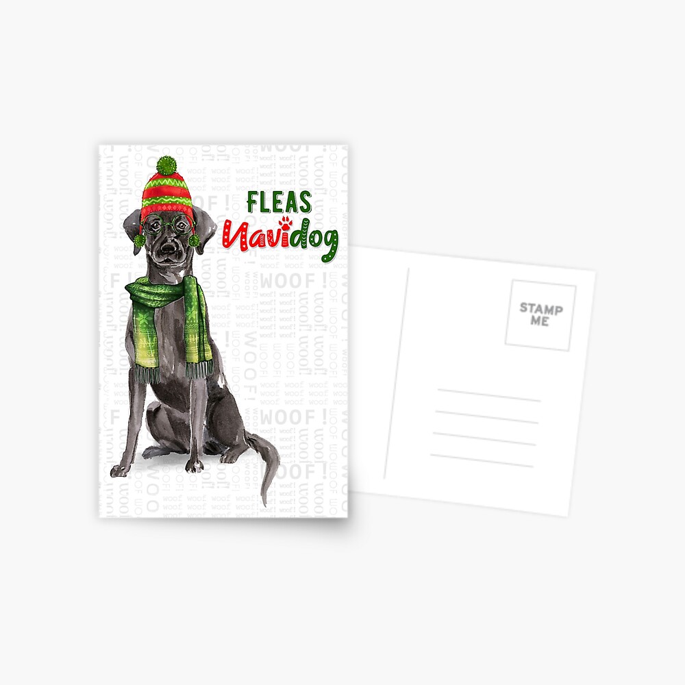 Chihuahua Funny Fleas Navidog Christmas in Red and Green Jigsaw Puzzle