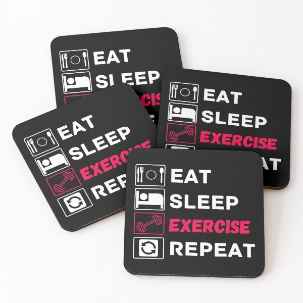 Item preview, eat sleep exercise repeat designed and sold by ronaldsonou.