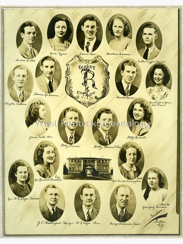 "1948, Rives High School, Obion County, Tennessee" Poster for Sale by