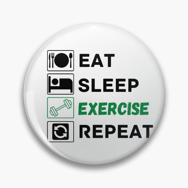 Item preview, eat sleep exercise repeat designed and sold by ronaldsonou.