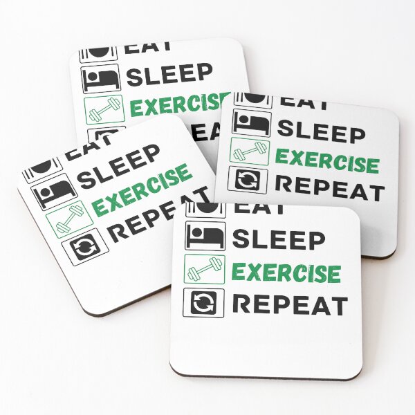Item preview, eat sleep exercise repeat designed and sold by ronaldsonou.