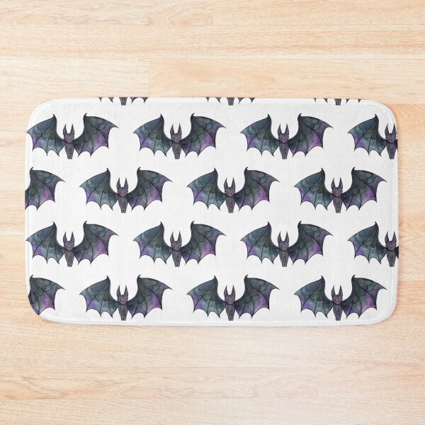 Aperçu de l'œuvre Joli motif Halloween de chauves-souris sur fond blanc créée et vendue par avalonmedia.