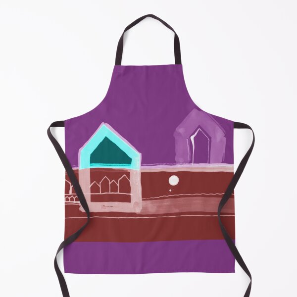 Item preview, Red, Black Houses No.: 03 in Brown and Purple "Paper Drawings/Paintings" designed and sold by Istvan Ocztos.