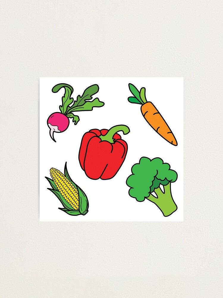 vector drawing in doodle style. set of vegetables. funny drawings in  children's style 23675701 Vector Art at Vecteezy