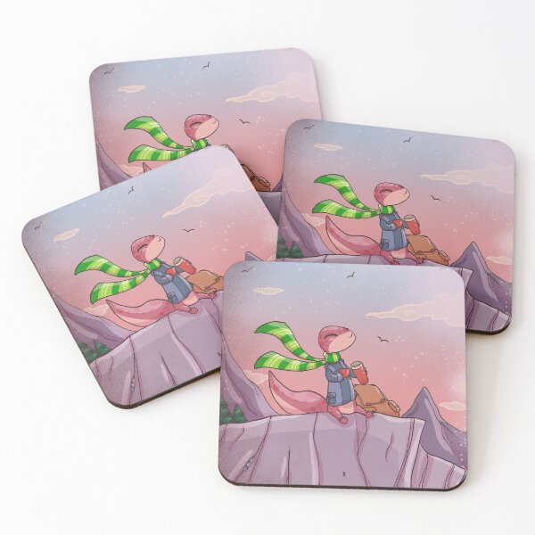 Item preview, Gecko Drinking Hot Chocolate on a Cliff designed and sold by Cuterefaction.