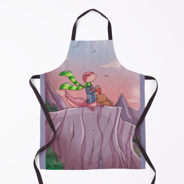 Item preview, Gecko Drinking Hot Chocolate on a Cliff designed and sold by Cuterefaction.