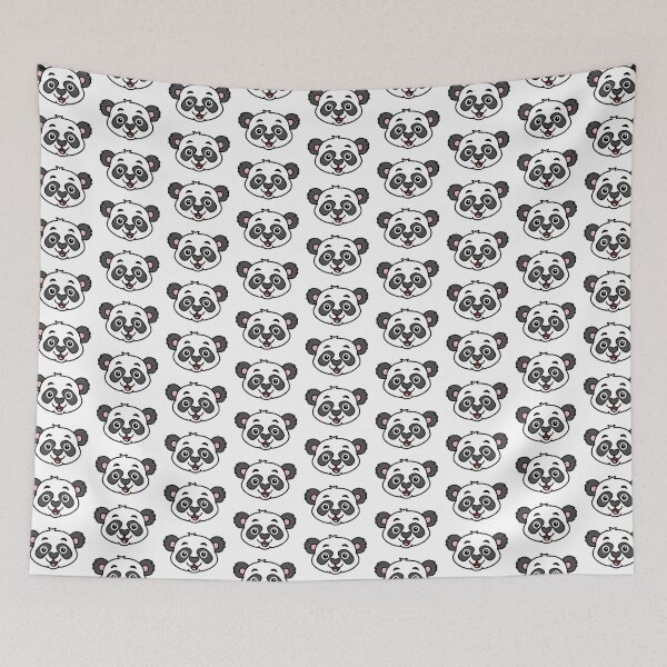 Item preview, Panda head cute cartoon drawing happy Asian jungle forest animal Sticker designed and sold by happypapertime.