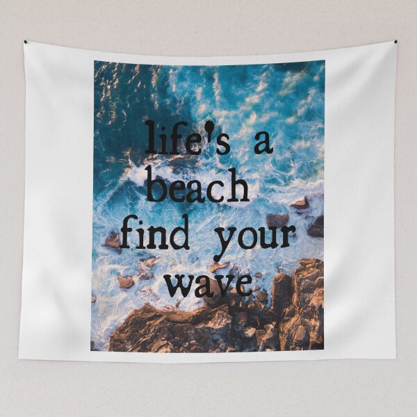 Item preview, Life's a beach find your wave - Beautiful ocean waves photograph designed and sold by Theleochick.