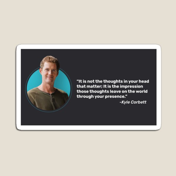 Thoughts Leave Impressions Magnet