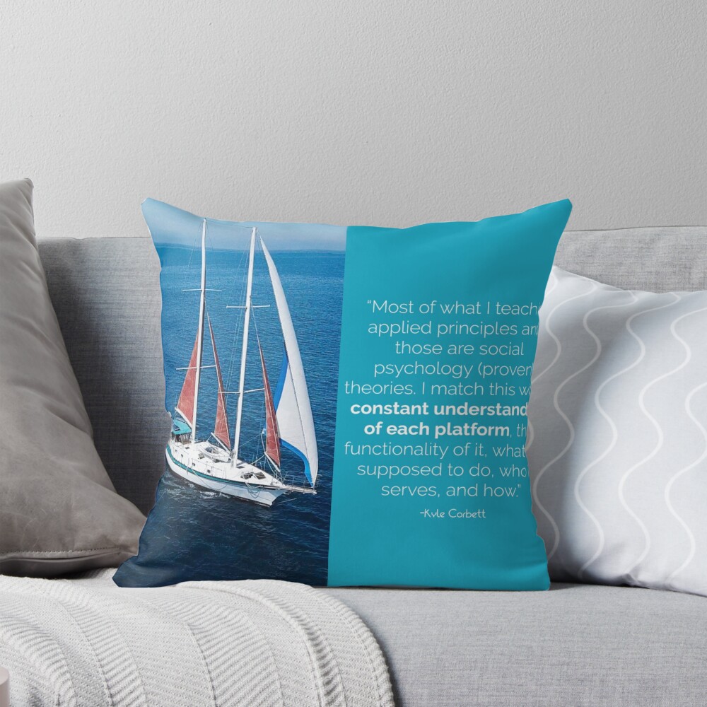 Item preview, Throw Pillow designed and sold by SanDiegoSailing.
