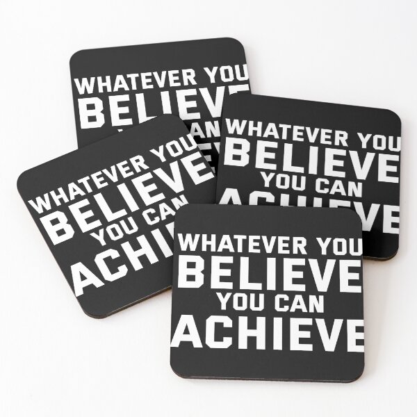 Item preview, Whatever you believe you can achieve motivational quote saying designed and sold by joy4shirt.