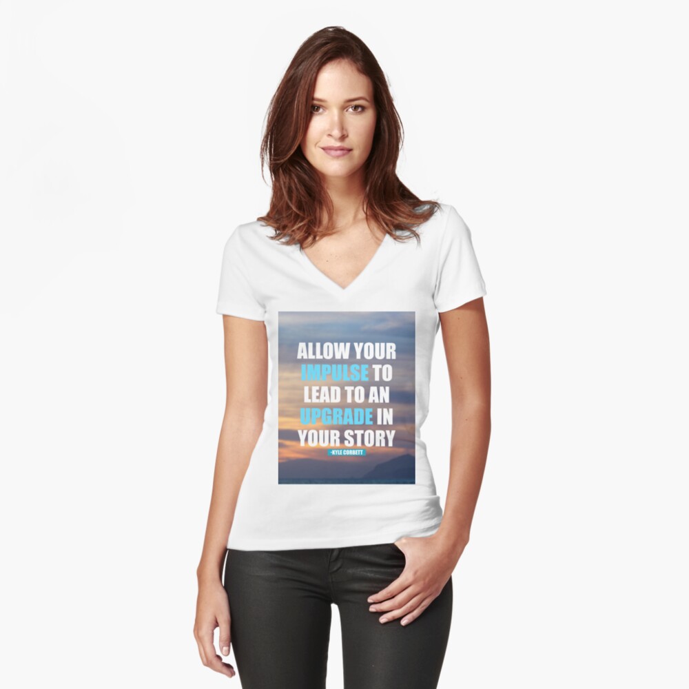 Item preview, Fitted V-Neck T-Shirt designed and sold by SanDiegoSailing.