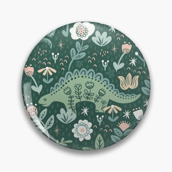 Item preview, Dinosaure Floral Folklorique designed and sold by latheandquill.
