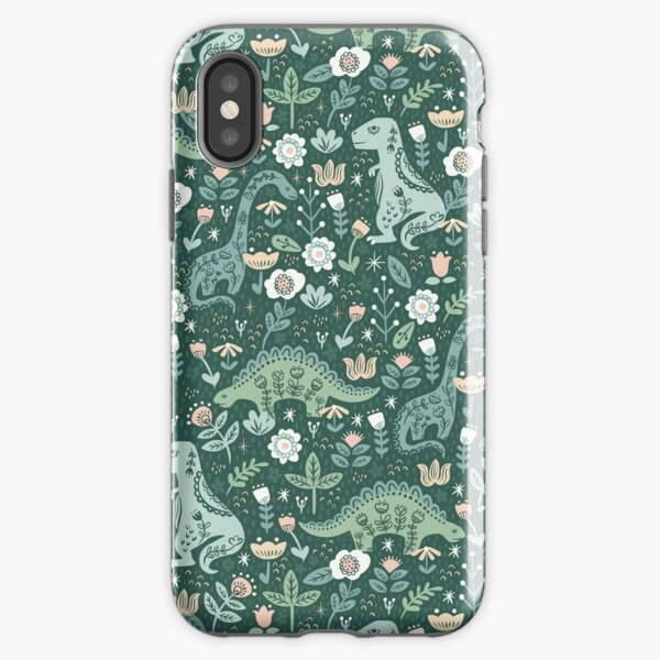 Item preview, Folk Floral Dinosaur designed and sold by latheandquill.